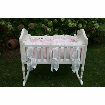 kyoto cradle ensemble - laundered irish linen & linen scrim <br> (contact us for pricing)