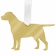 Labrador Christmas Ornament - Gold