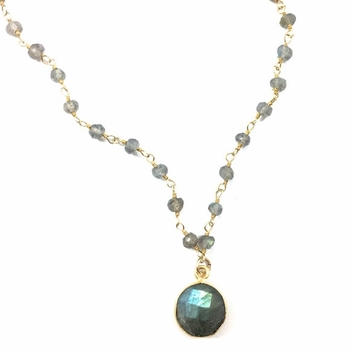 Labradorite Heather Choker Necklace