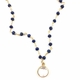 Lapis & Clear Crystal Heather Choker Necklace
