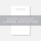 large note pad
