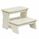 Large Two Step Step Stool - Versailles Finish & Moulding