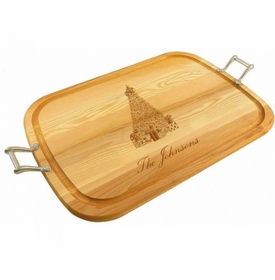 Large Wooden Christmas Tree Tray