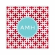 lattice cherry square paper coaster<br>set of 50