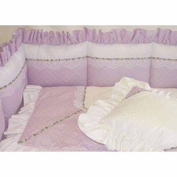 lavender celeste crib bedding set