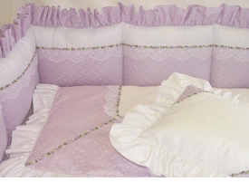lavender celeste crib bedding set