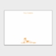 Laying Down Cat Personalized Kids Stationery