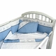 le poisson embroidered fish crib bedding