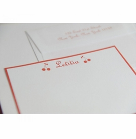 Letitia Cherry Baby Stationery
