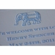 Letterpress Baby Announcement - Elephant