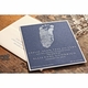 Letterpress Baby Announcement - Footprint