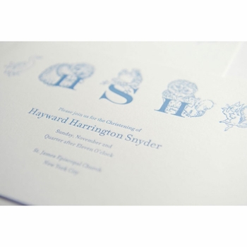 Letterpress Baby Announcement - Hayward