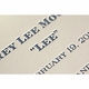 letterpress baby announcement - lee