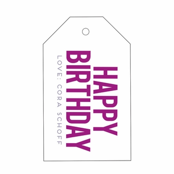 Letterpress Gift Tag-T100