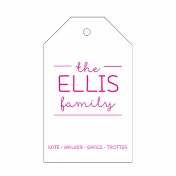 Letterpress Gift Tag-T102