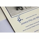 Letterpress Monkey Baby Announcement - James