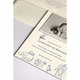 letterpress monkey baby announcement - james