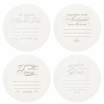 Letterpressed Advice Coasters