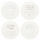 Letterpressed Advice Coasters