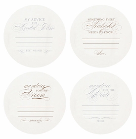 Letterpressed Advice Coasters