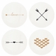 Letterpressed Arrow Coasters
