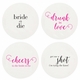 Letterpressed Bachelorette Coasters