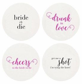 Letterpressed Bachelorette Coasters