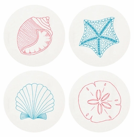 Letterpressed Beach Coasters