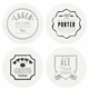 Letterpressed Beer Coasters