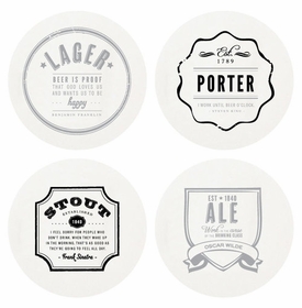 Letterpressed Beer Coasters