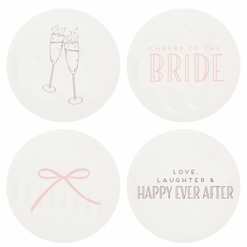 Letterpressed Bride Coasters