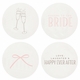 Letterpressed Bride Coasters