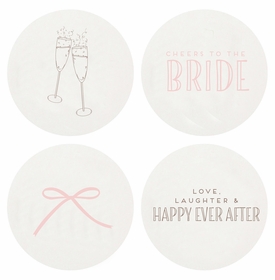 Letterpressed Bride Coasters