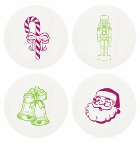 Letterpressed Christmas Coasters
