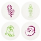 Letterpressed Christmas Coasters