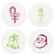 Letterpressed Christmas Coasters
