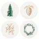 Letterpressed Greens Coasters