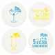 Letterpressed Happy Hour Coasters