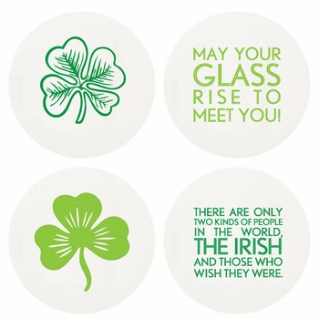 Letterpressed Lucky Coasters
