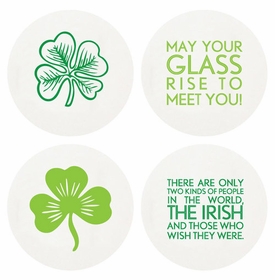 Letterpressed Lucky Coasters