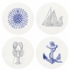 Letterpressed Nautical Coasters