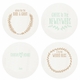 Letterpressed Newlywed Coasters