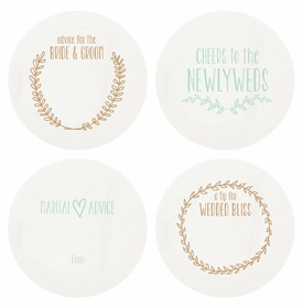 Letterpressed Newlywed Coasters