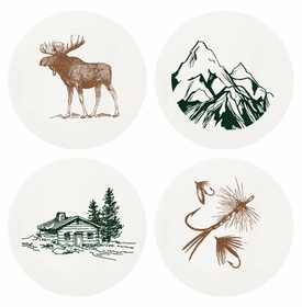 Letterpressed Outdoors Coasters