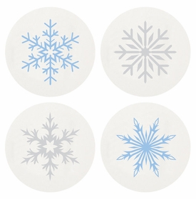 Letterpressed Snowflake Coasters