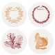 Letterpressed Thankful Coasters