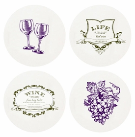Letterpressed Wine Coasters