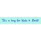 light blue personalized ribbon