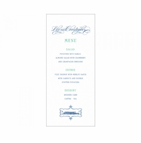 Lily & Dillon Menu Card