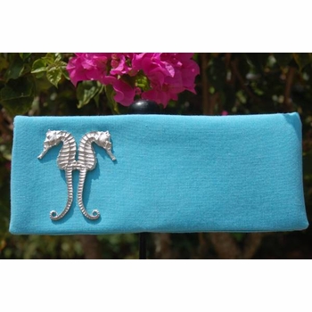 Linen Clutch with Castings